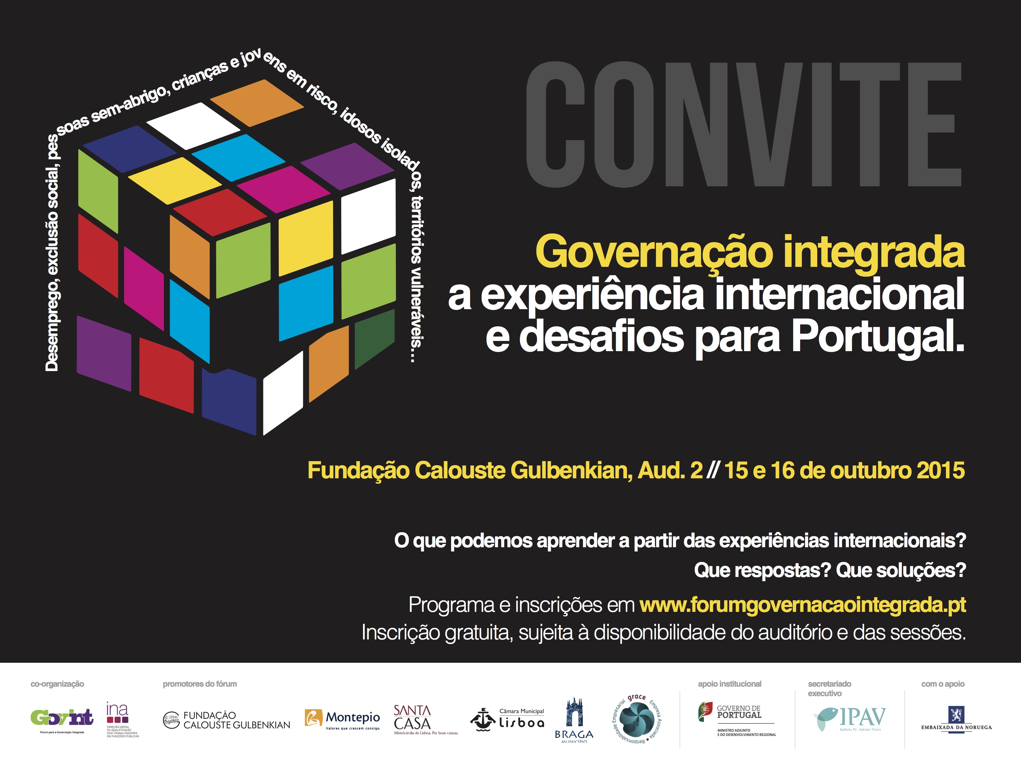 Convite - Problemas Sociais Complexos 2015